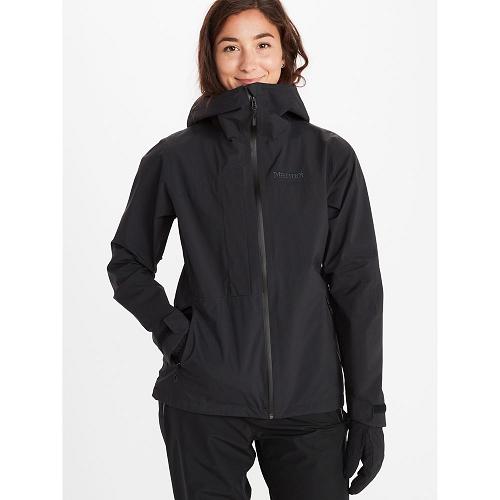 Marmot Rain Jacket Black NZ - EVODry Torreys Jackets Womens NZ7568430